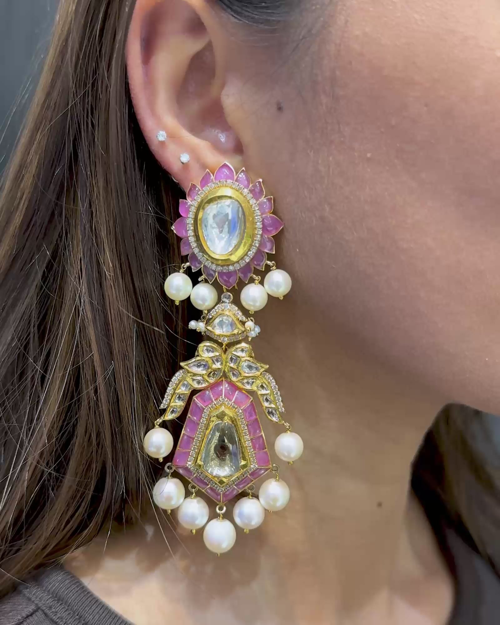 Jaipur Rose Earrings