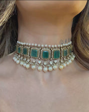 Noor Jahan Emerald Choker