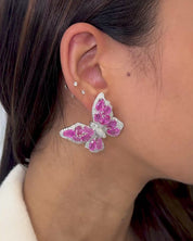 Meant To Fly Earrings (Ruby)