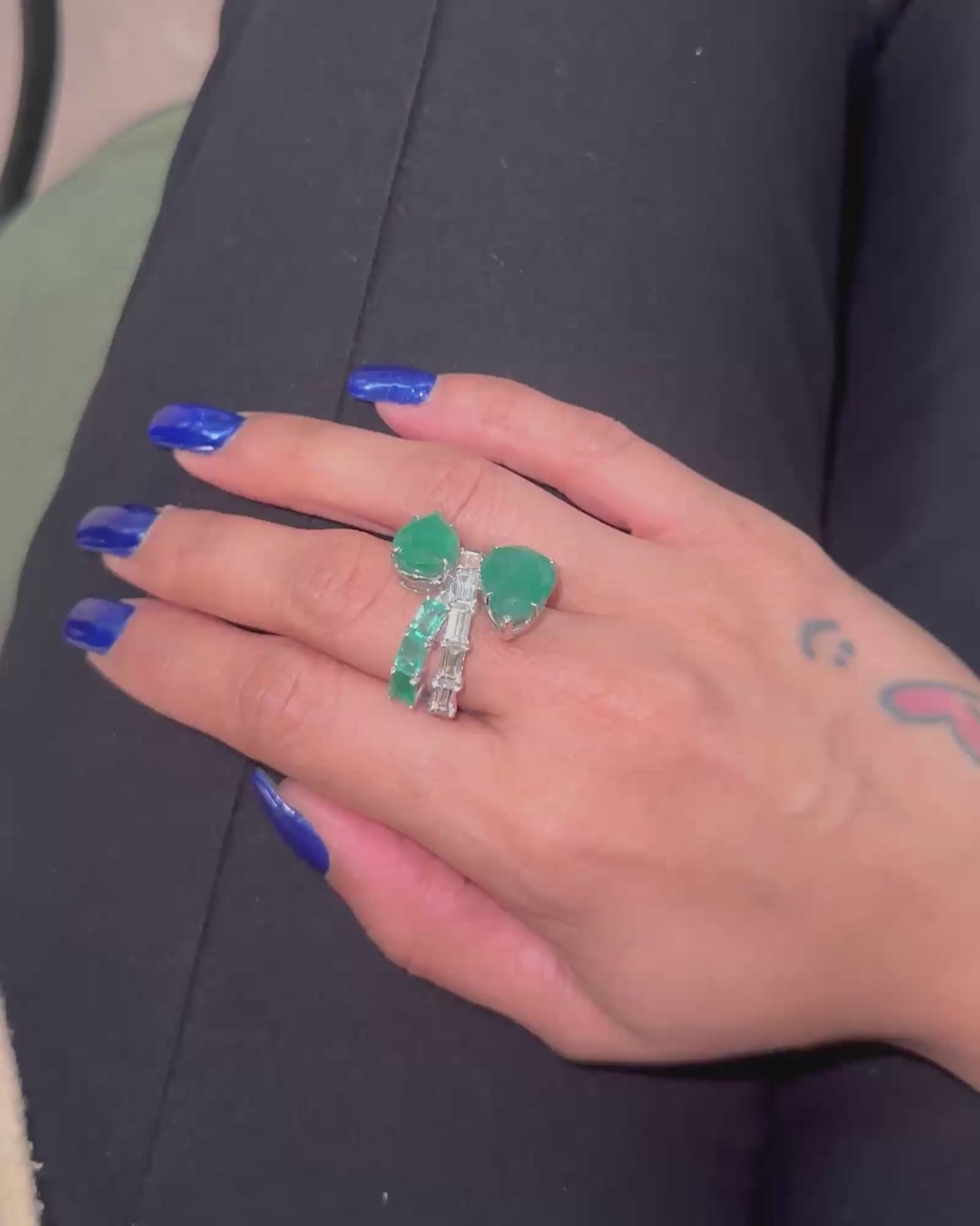 Emerald Serenade Ring