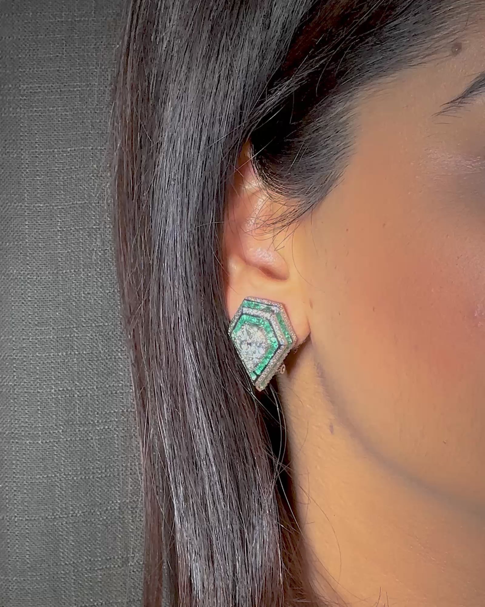 Boss Lady Earrings (Emeralds)