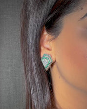 Boss Lady Earrings (Emeralds)