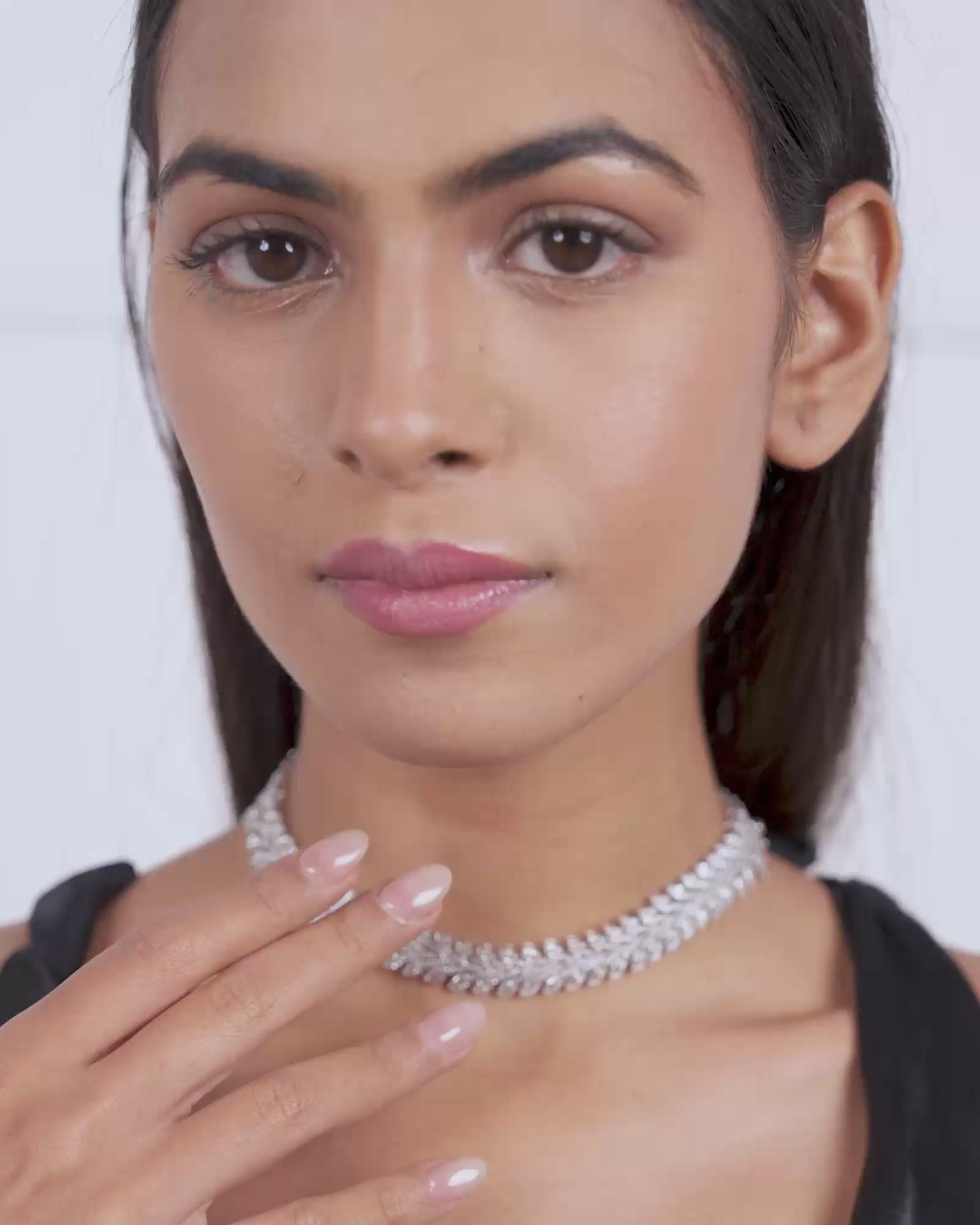 Ice Chevron Necklace cum Bracelet