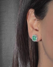 Emerald Pop Studs