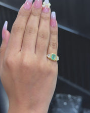 Pause Emerald Axis Ring