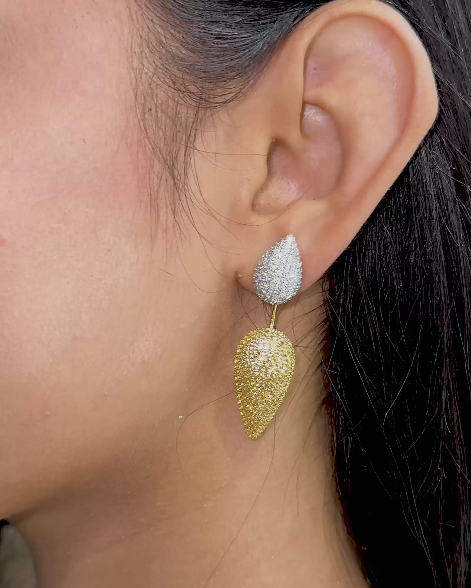 Beat Drop Earrings (Yellow Sapphires)