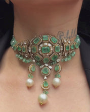 Emerald Durbar Choker