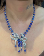 Tanzanite Bow Necklace