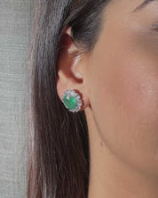 Loire Emerald Stud Earrings