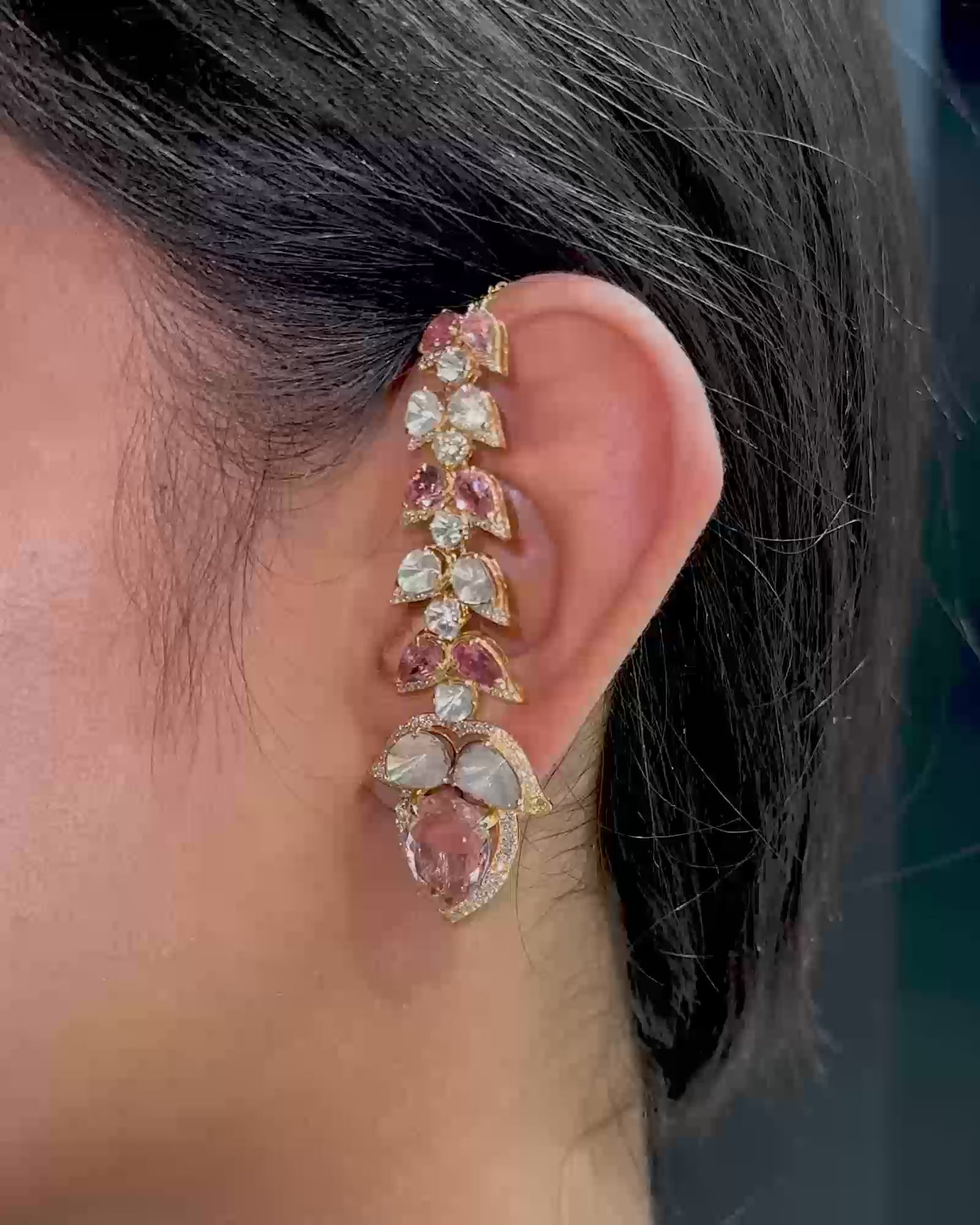 Teardrop Theory Earrings- Tourmaline