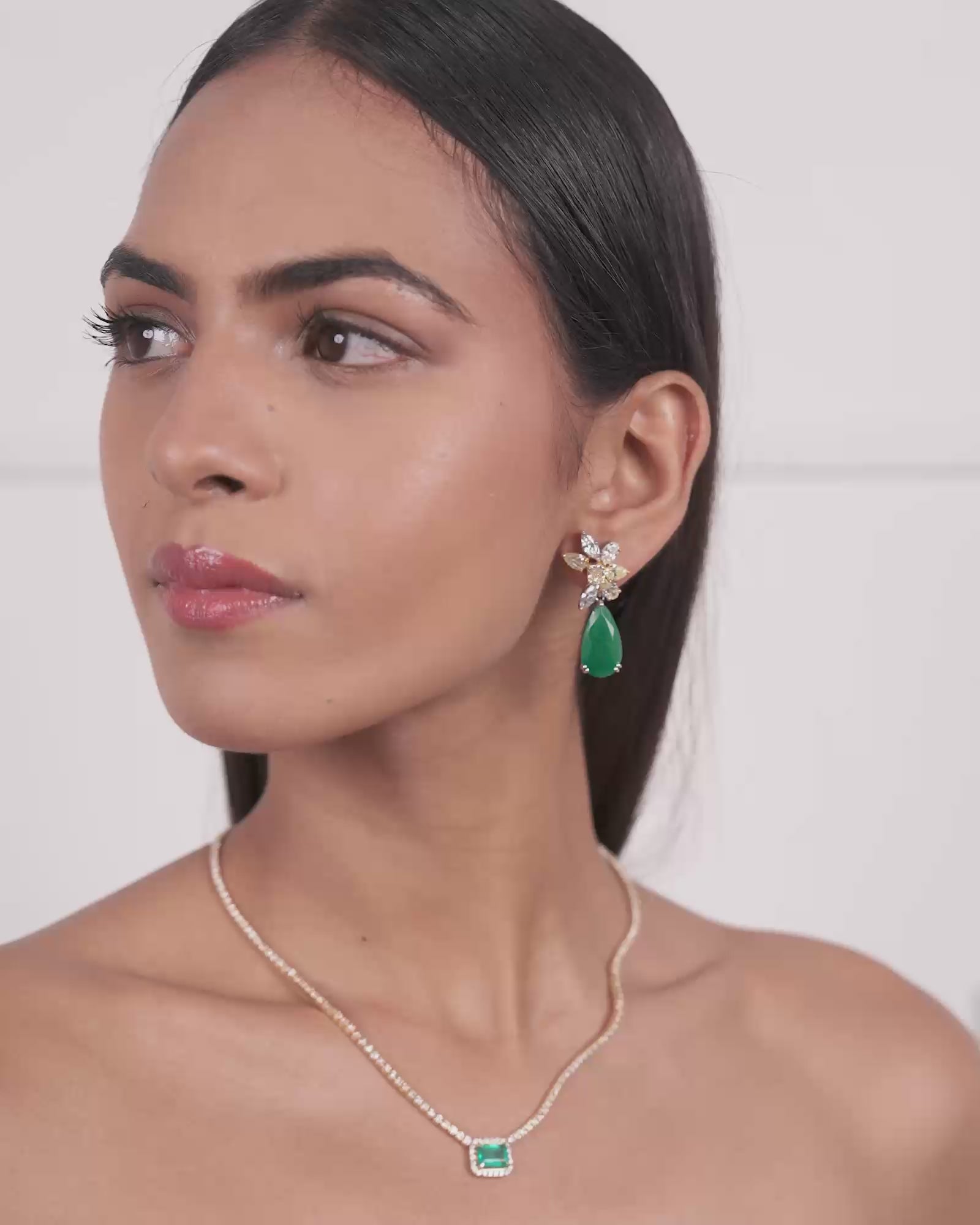 Emerald Drop Earrings