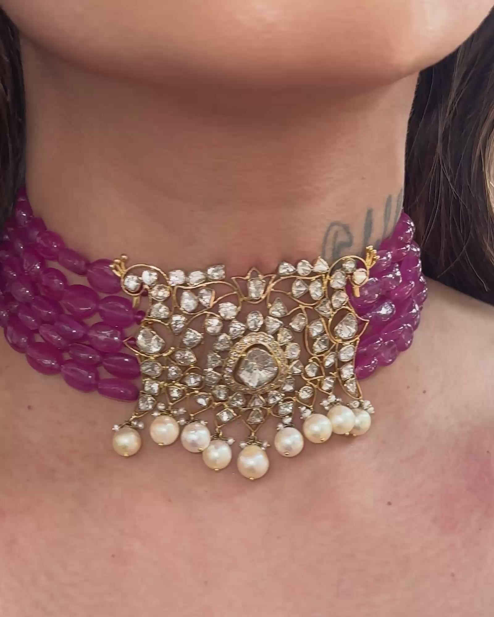 Ruby Parade Choker