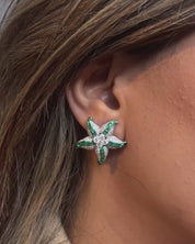 Star Pop Emerald Studs