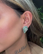 Boss Lady Earrings (Emeralds)