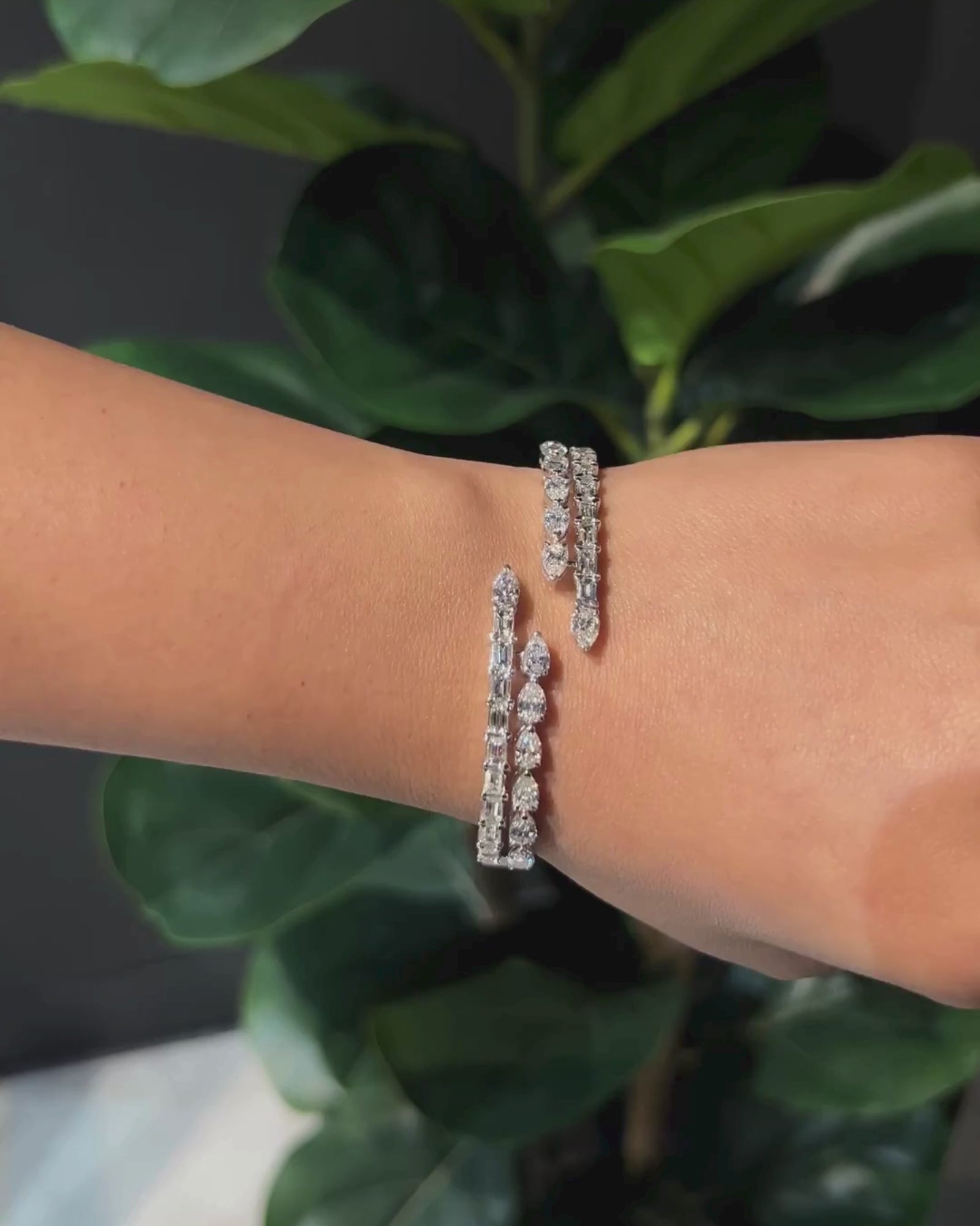 Diamond Swirl Bracelet