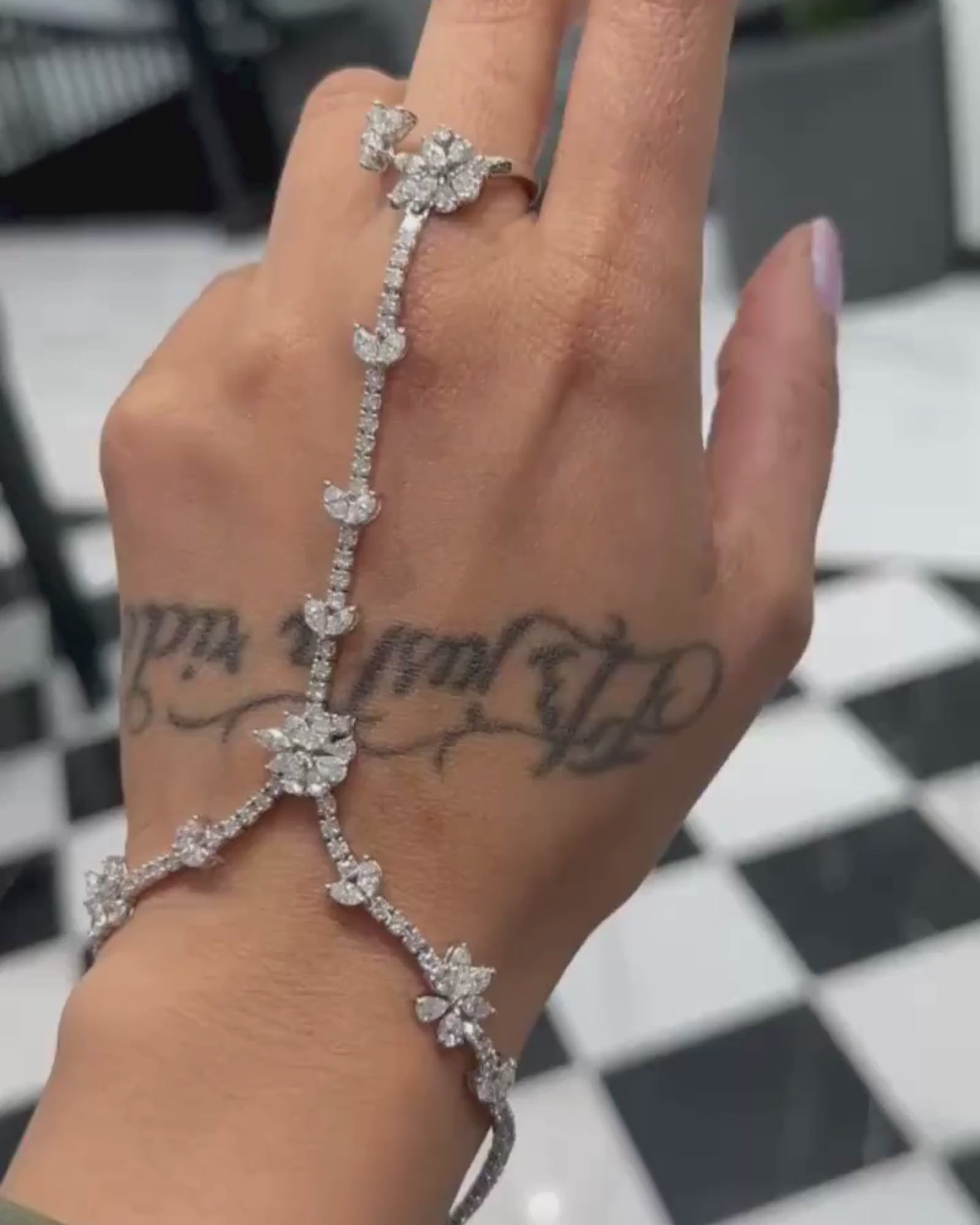 Diamond Bloom Hand Harness