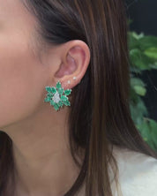 Emerald Star Earrings