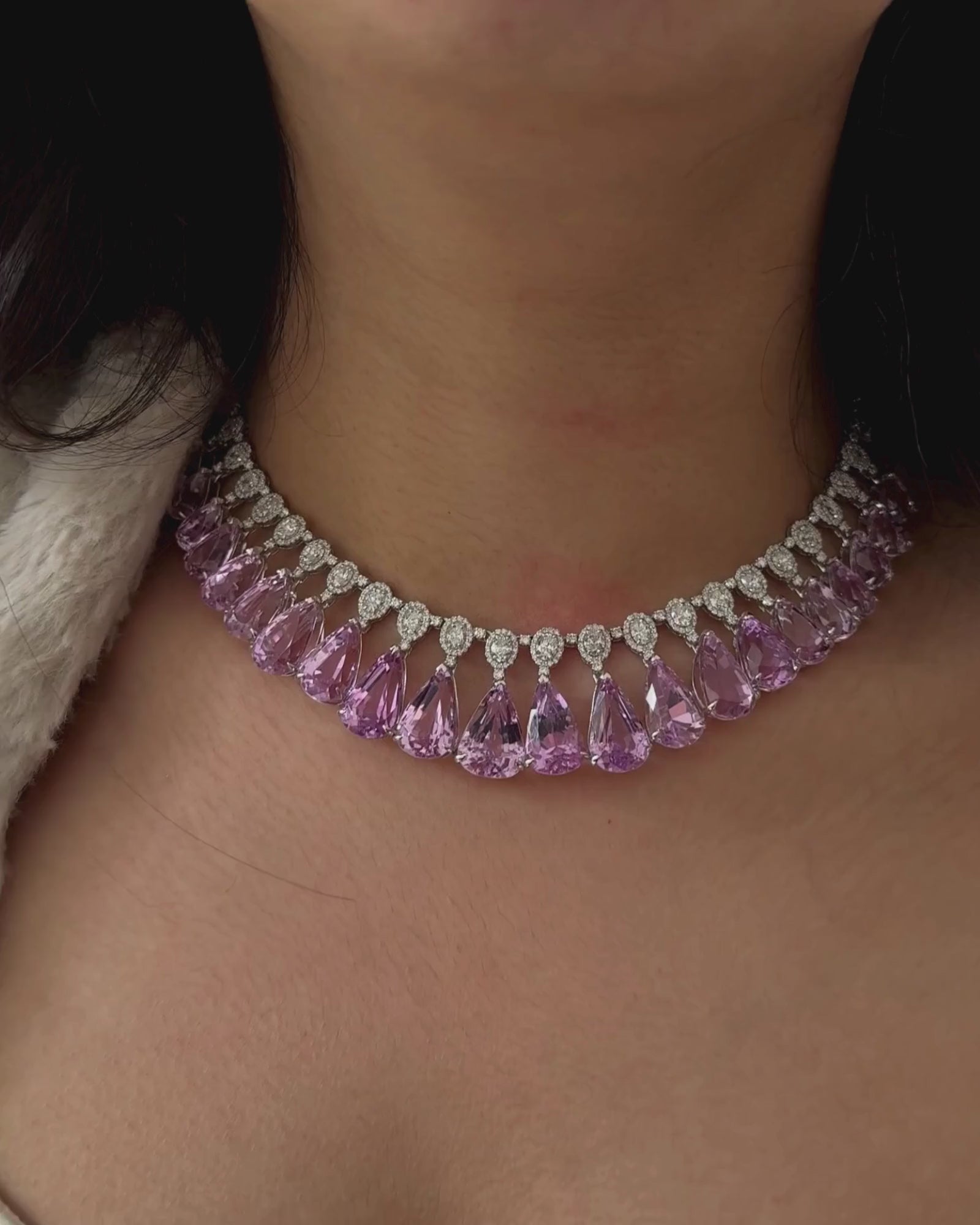 Kunzite Waterfall Necklace 2.0