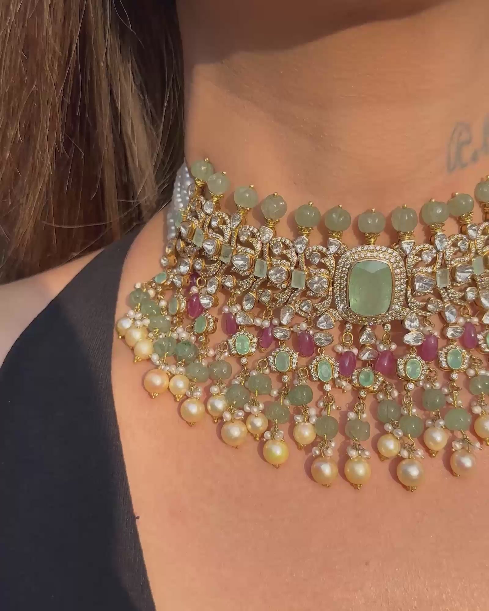 Heera Mandi Polki Choker