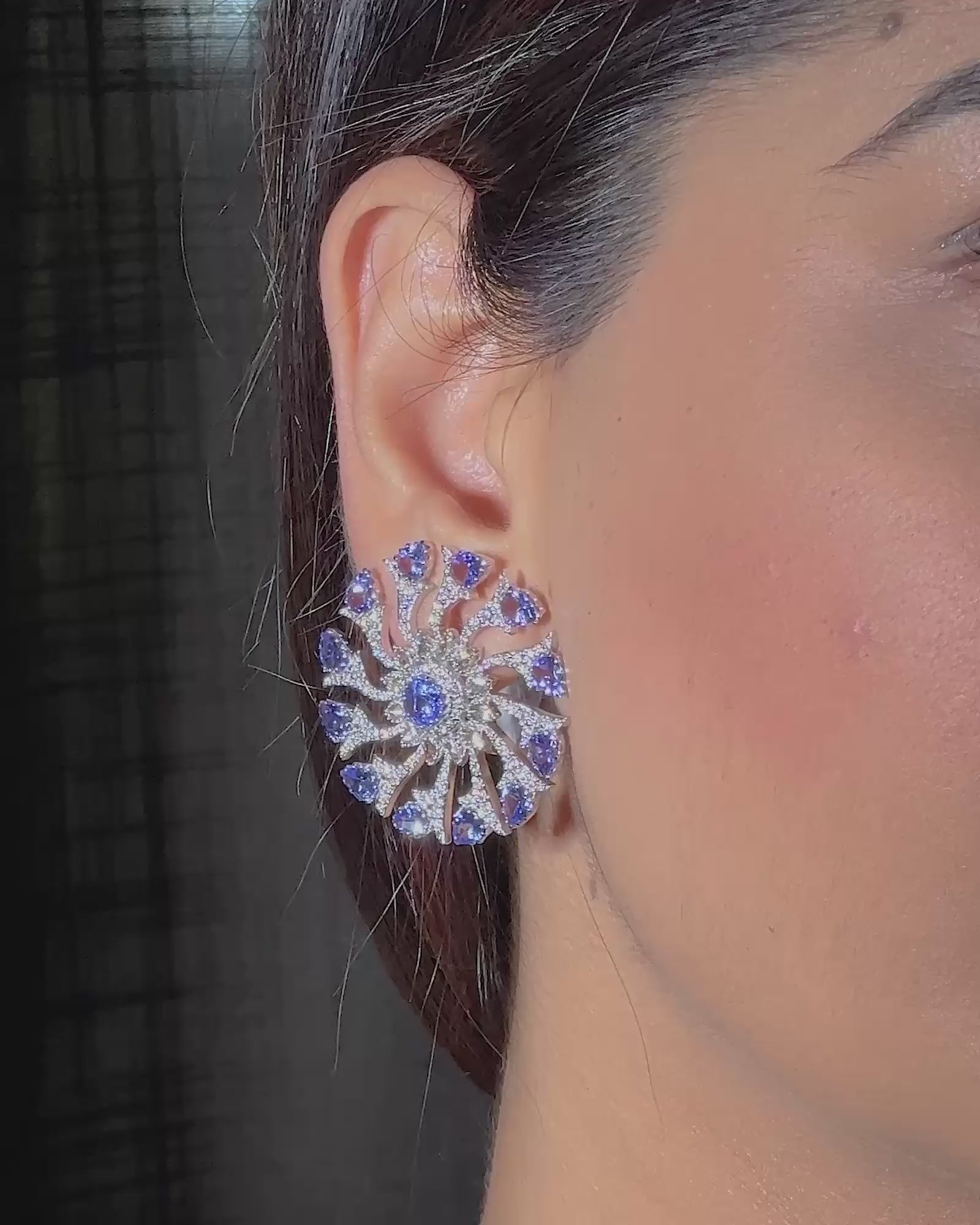 Tanzanite Bloom Earrings