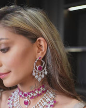 Ruby Eclipse Earrings