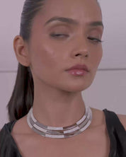 Egyptian Necklace- White Gold