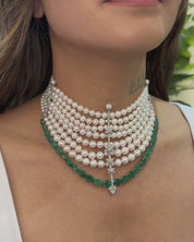 Pearl Anchor Necklace