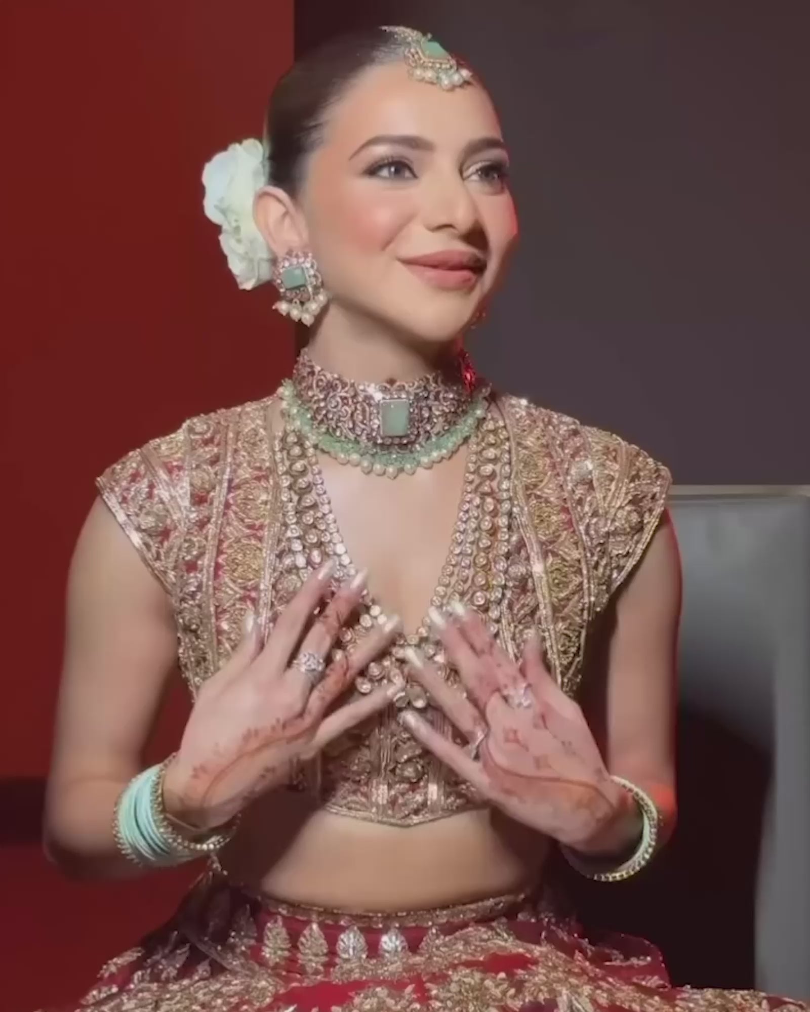 Sheesh Mahal Polki Earrings