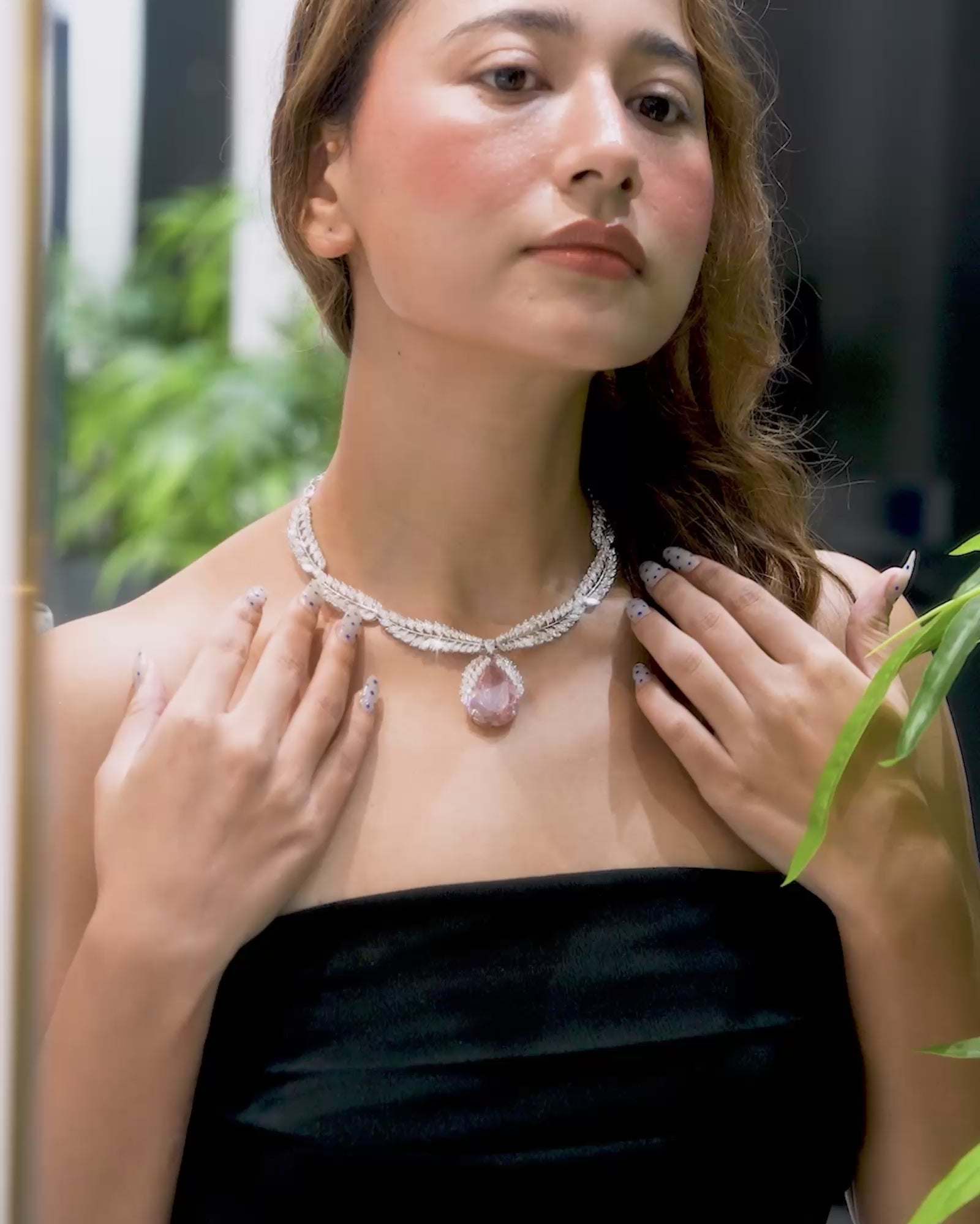 Kunzite Aura Necklace