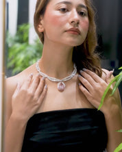 Kunzite Aura Necklace