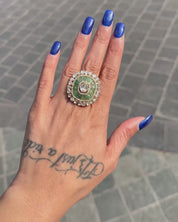 Emerald Duet Ring