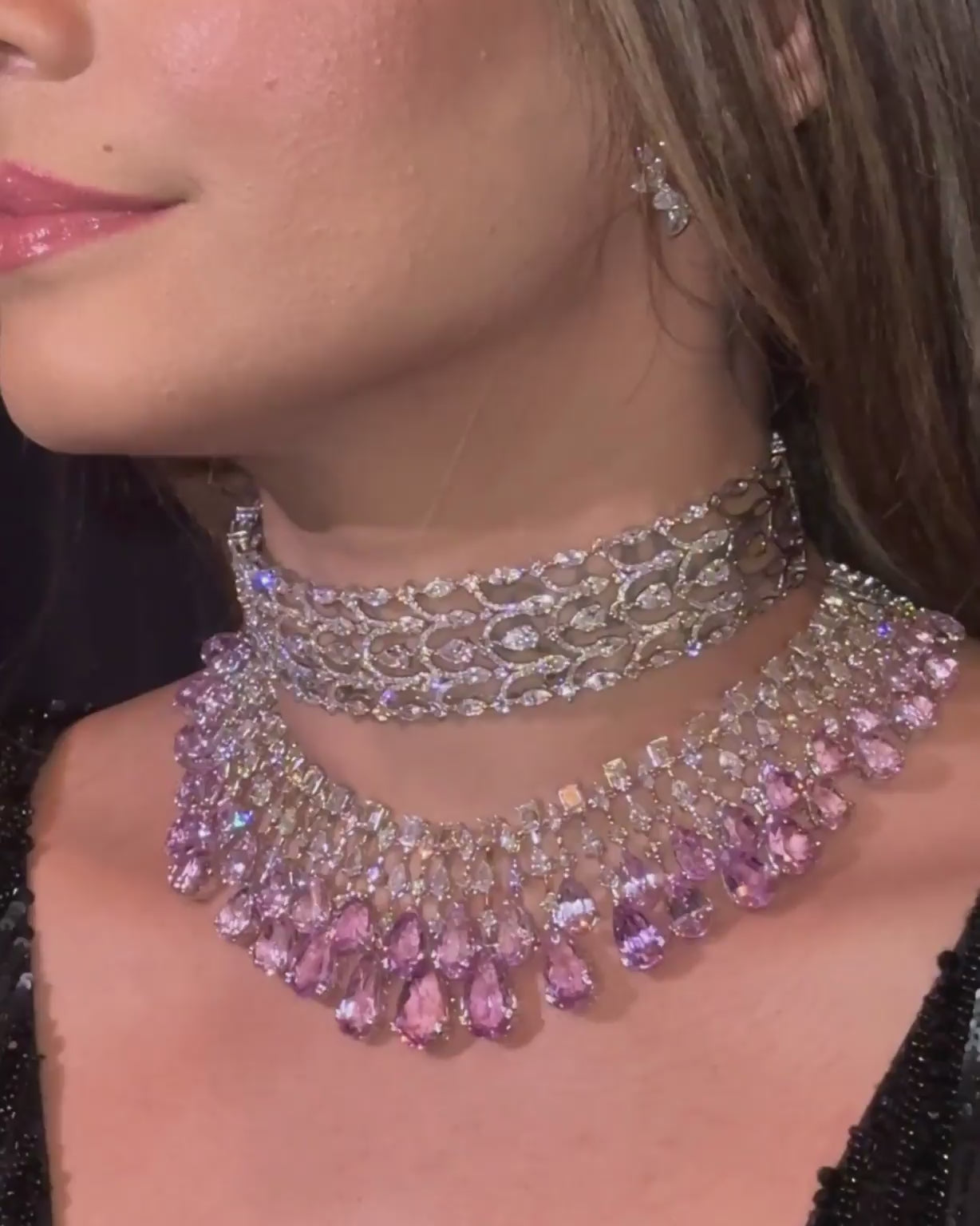 Kunzite Waterfall Necklace