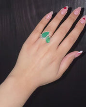 Emerald Times Two Ring