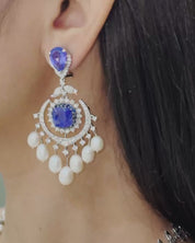 Tanzanite Eclipse Earrings