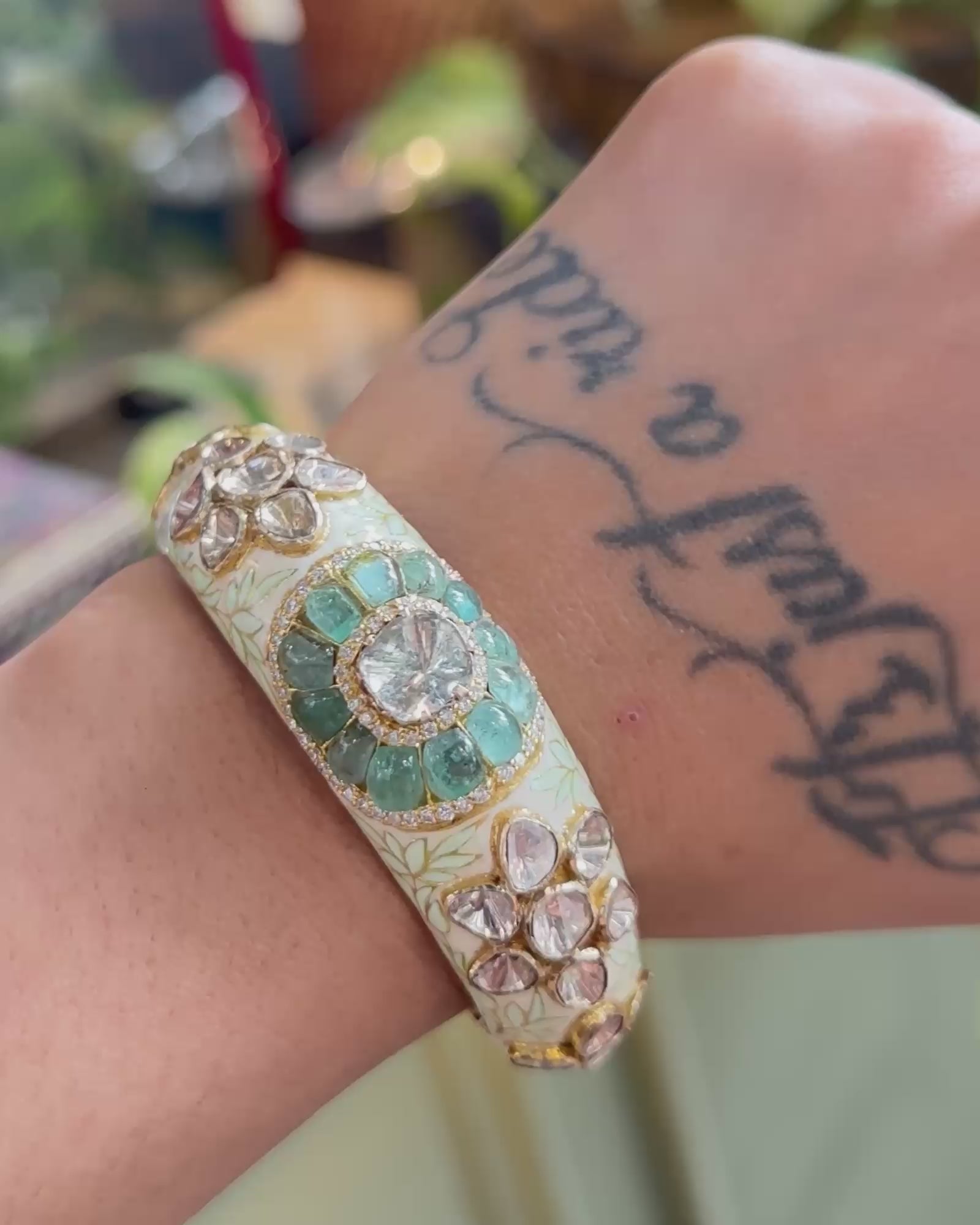 Emerald Bloom Bracelet