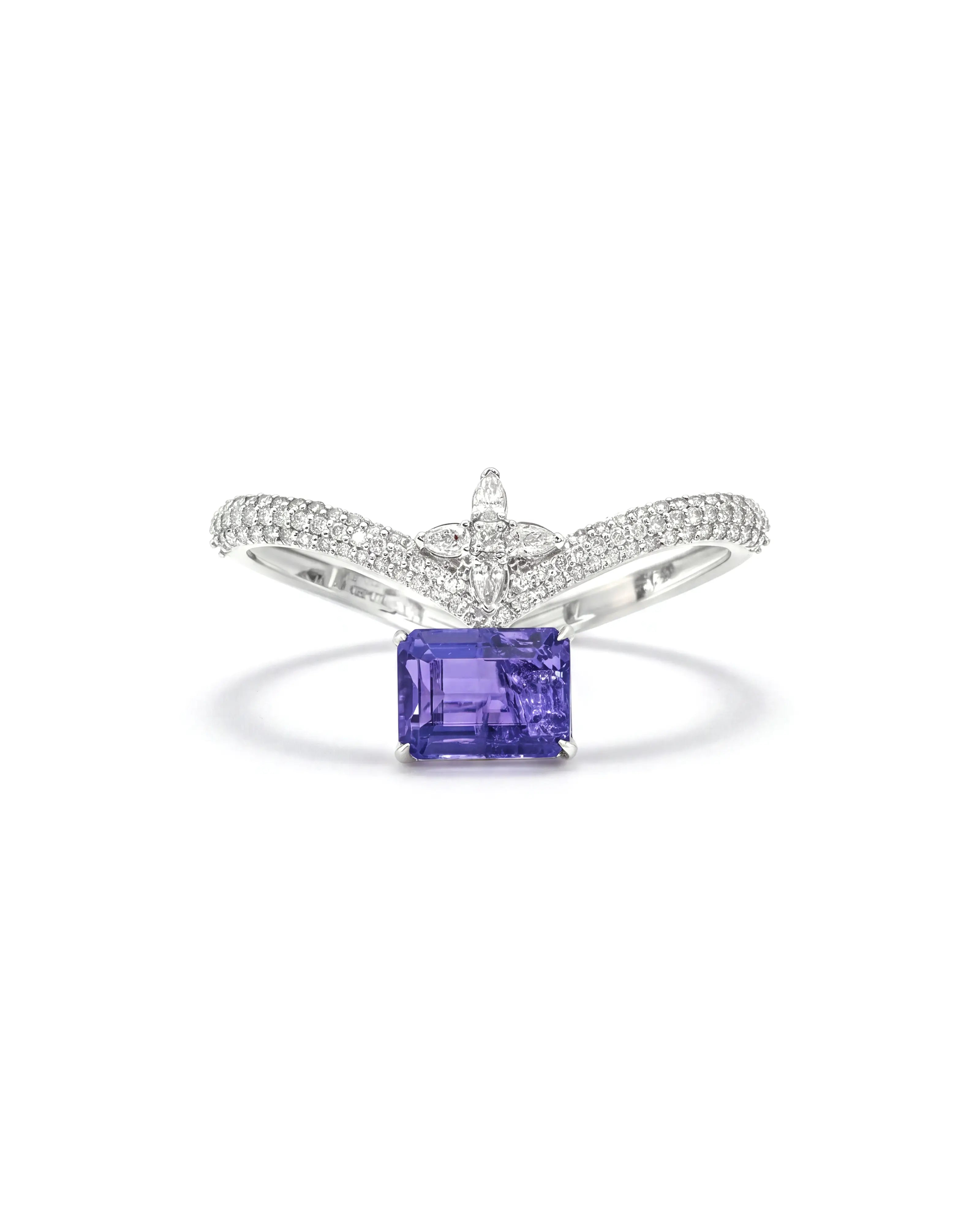 Tanzanite Drop Ring