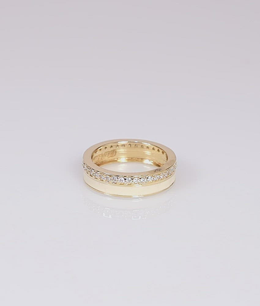 The Ivory Wave Ring
